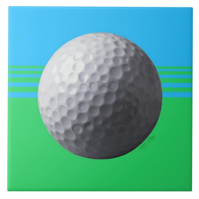 Grande azulejo de Golf Ball (Frente)