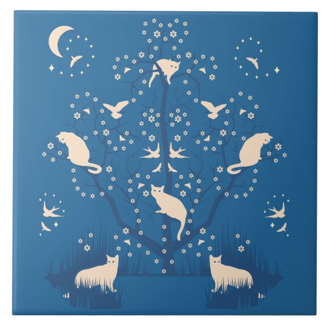 Grande azulejo dos Tomcats crepusculares (Frente)