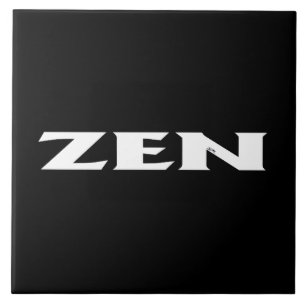 Grande azulejo preto branco Zen