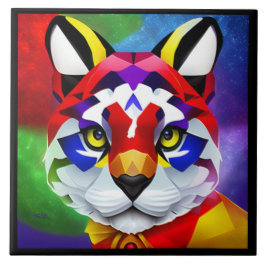 Grande azulejo preto do Gato de Alexander