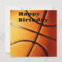 Grande Basquete Laranja, Cartão de Aniversário Pla