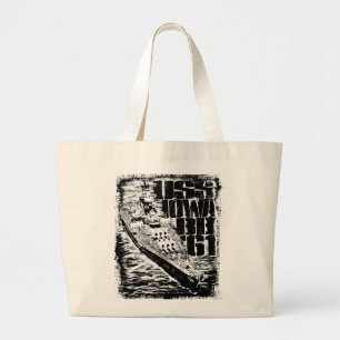 Grande Battleship Iowa Jumbo Bolsa Tote Bag
