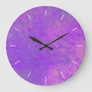 Grande Belo relógio de Design de papel violeta e marmore