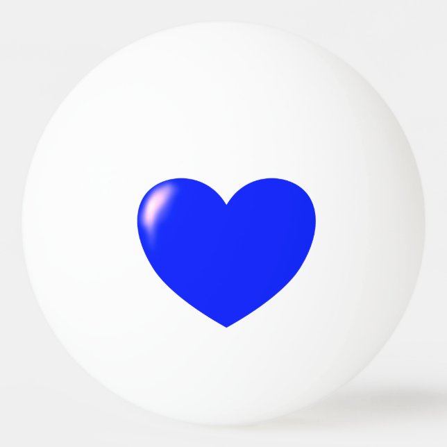 Grande Bola de Pong do Coração Azul (Frente)
