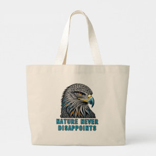 Grande Bolsa Tote Águia A Natureza Nunca Decepciona