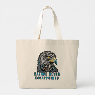 Grande Bolsa Tote Águia A Natureza Nunca Decepciona