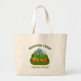 Grande Bolsa Tote Aventura Espera Equipe de Leitura