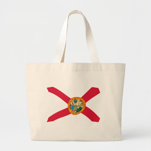 Grande Bolsa Tote Bandeira da Flórida (Frente)