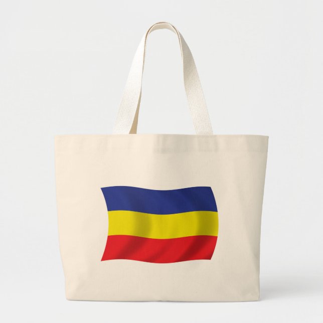 Grande Bolsa Tote Bandeira Khmer Kampuchea Krom (Frente)