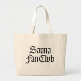 Grande Bolsa Tote Blk Jumbo Sauna Fan Club