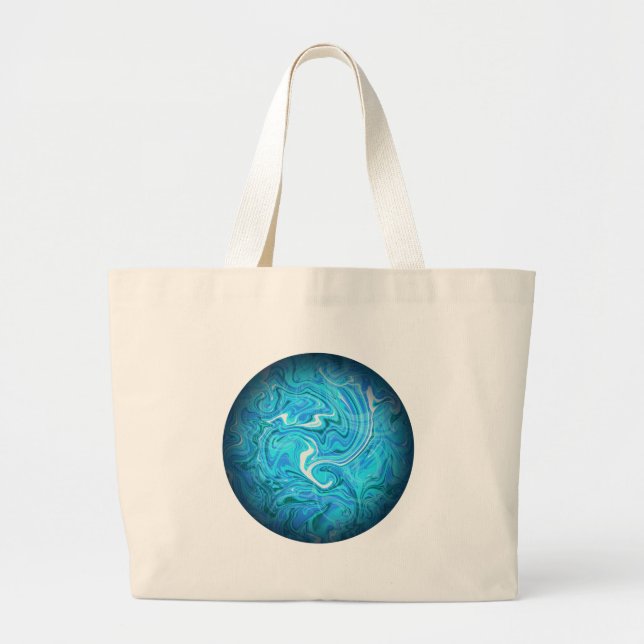 Grande Bolsa Tote Calm Tide Aesthetic (Frente)