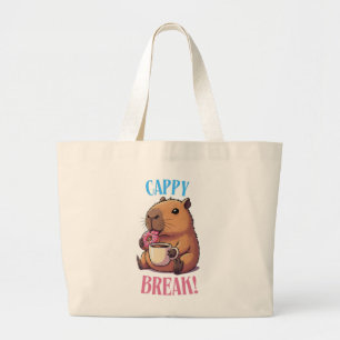 Grande Bolsa Tote Capivara Fofa Presente Engraçado para