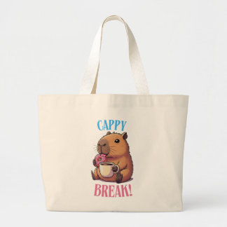 Grande Bolsa Tote Capivara Fofa | Presente Engraçado para