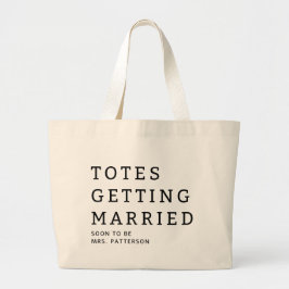 Grande Bolsa Tote Casamento Nome da Noiva Tote Bag