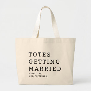 Grande Bolsa Tote Casamento Nome da Noiva Tote Bag
