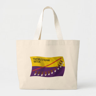 Grande Bolsa Tote da Bandeira da Nação Tohono O'odham