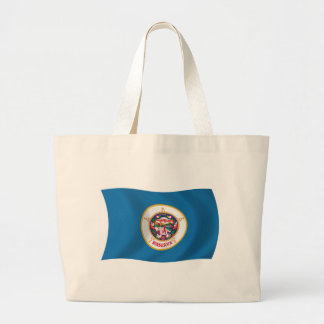 Grande Bolsa Tote da Bandeira de Minnesota