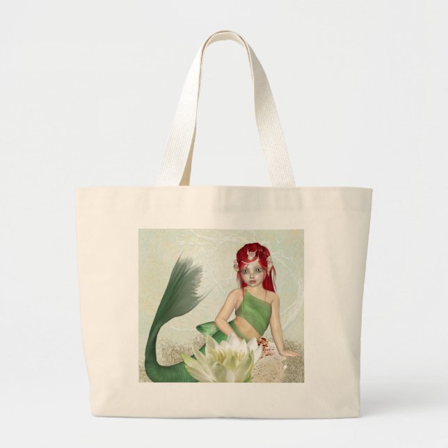Grande Bolsa Tote da Sereia (Frente)