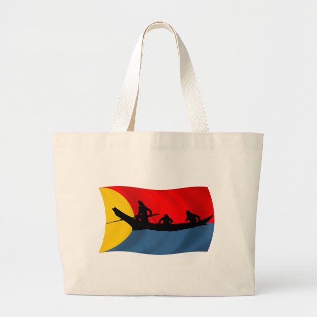 Grande Bolsa Tote da Tribo Clatsop (Frente)