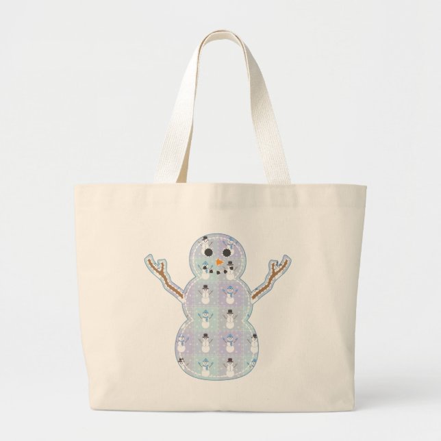 Grande Bolsa Tote de Cobertor de Inverno (Frente)