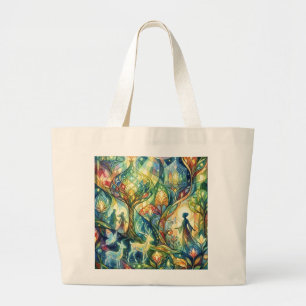 Grande Bolsa Tote de Imagem Combo: "Atmosfera de Amor" & 