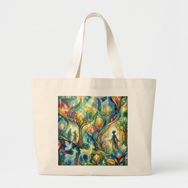 Grande Bolsa Tote de Imagem Combo: "Atmosfera de Amor" &  (Frente)