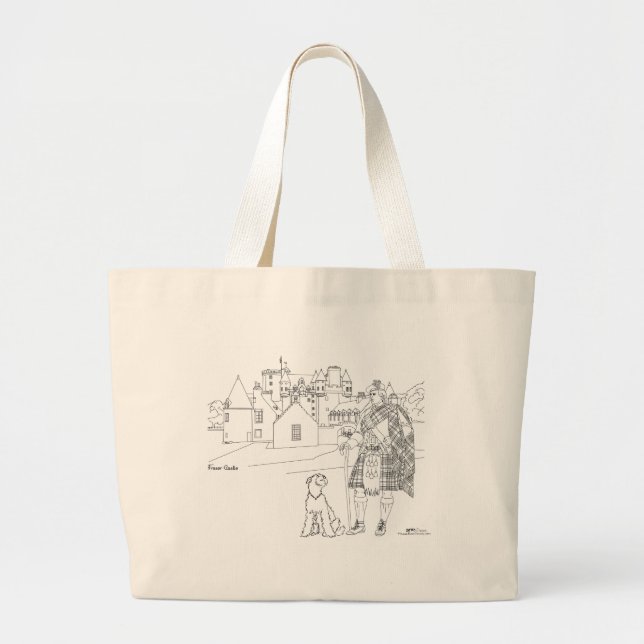 Grande Bolsa Tote do Castelo Fraser, Escócia (Frente)