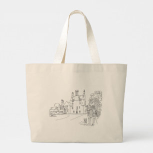 Grande Bolsa Tote do Castelo Lauriston, Aberdeenshire, Es