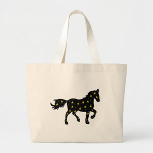 Grande Bolsa Tote do Signo do Cavalo Cósmico