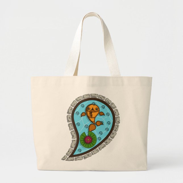 Grande Bolsa Tote Escamas (Frente)