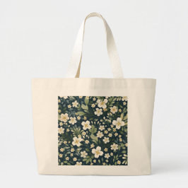 Grande Bolsa Tote Estampa Floral de Jardim Inspirada em V