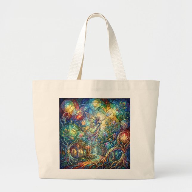Grande Bolsa Tote Fantasia Florestal (Frente)