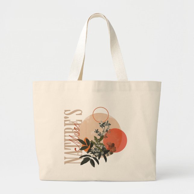 Grande Bolsa Tote Floral Nature’s Muse (Frente)