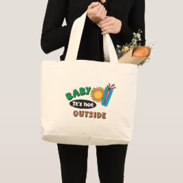 Grande Bolsa Tote Gigante Baby Está Quente Lá Fora