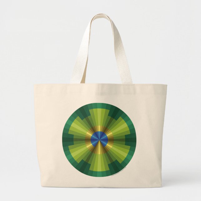 Grande Bolsa Tote Ilusão do Pavão (Frente)