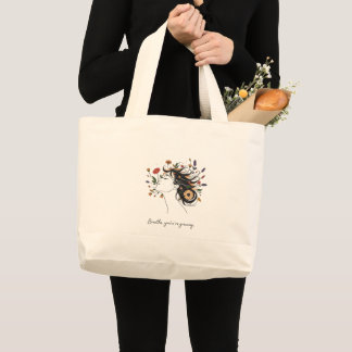 Grande bolsa tote inspiradora para mulheres
