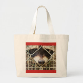 Grande bolsa tote jumbo de guaxinim