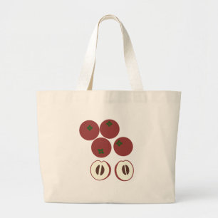 Grande Bolsa Tote Jumbo Maçã de Veludo