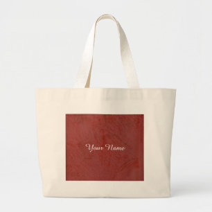 Grande Bolsa Tote Jumbo Personalizada Vermelha