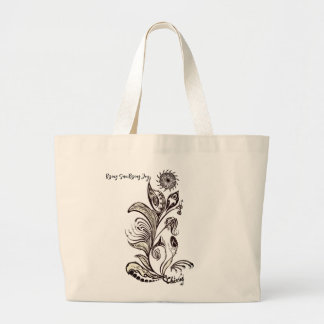 Grande Bolsa Tote Mandala Sol Nascente, Alegria Crescente
