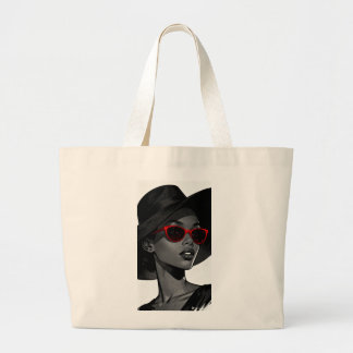 Grande Bolsa Tote Mulher Elegante | Ilustração de Moda em