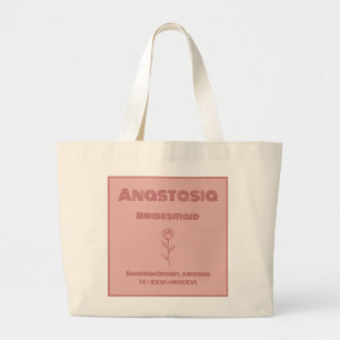 Grande Bolsa Tote para Damas de Honra Desert Rose – Boho
