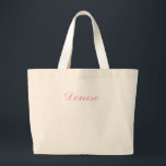Grande Bolsa tote personalizada, Bolsa tote de presente p<br><div class="desc">Este design sem zíper e de abertura superior é perfeito para quem adora ter fácil acesso aos seus pertences, seja você preparando kits de sobrevivência para despedida de solteira ou saindo para tomar um café. Personalize-o com um nome ou monograma lindamente bordado para criar um presente personalizado de alta qualidade...</div>