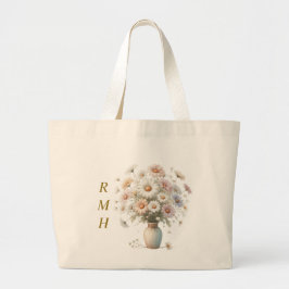 Grande Bolsa Tote Personalizada de Abril Daisy