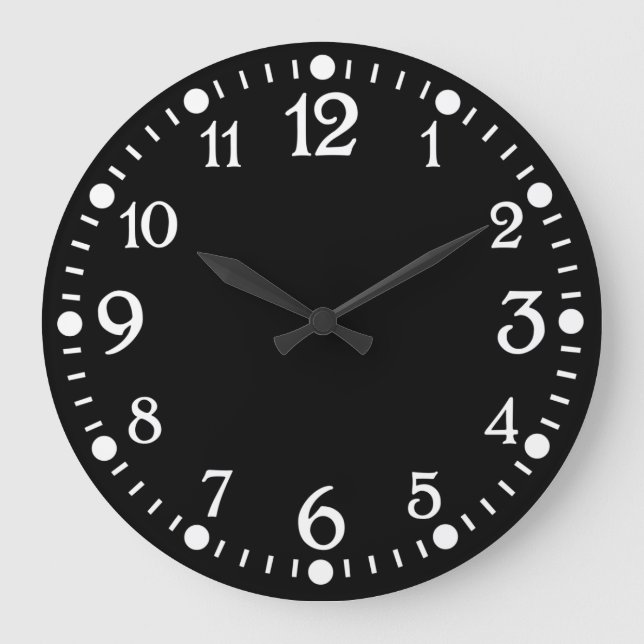 Grande Branco sobre o relógio da máquina de escrever em p (Frente)