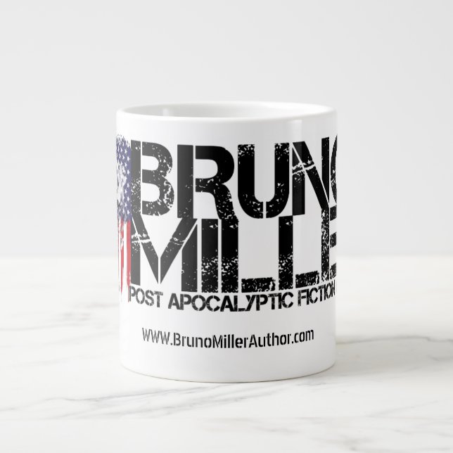 Grande Bruno Miller logo caneca de café (Frente)