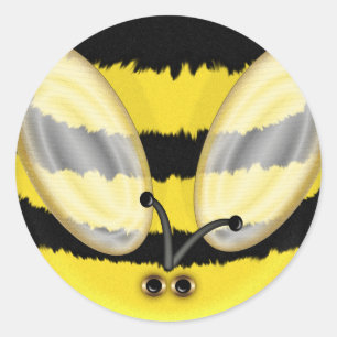 Grande Bumble etiquetas do divertimento da abelha