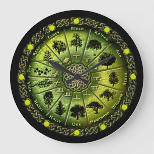 Grande Calendário de Árvore Druid e relógio de Ogham