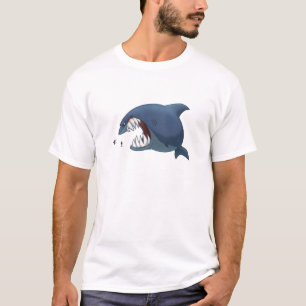 Grande camisa do tubarão branco