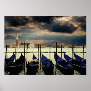 Grande Canal na poster de Veneza